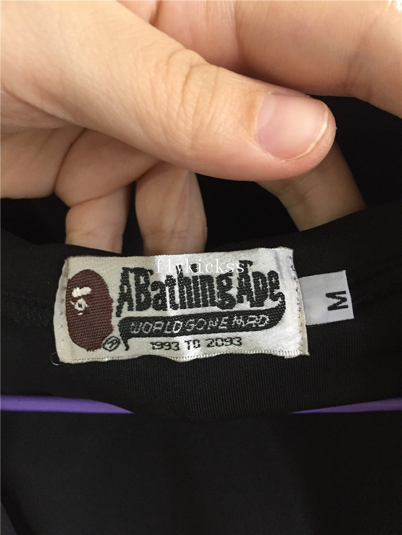 A Bathing Ape Premium BAPE Black Gold Shark Hoodie